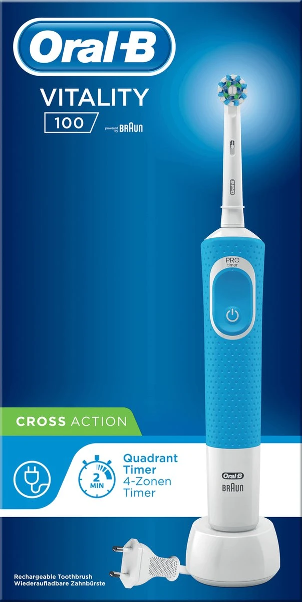 Oral B Oral-B Vitality 100 CrossAction - Blauw - Elektrische Tandenborstel 7 Oral B Oral-B Vitality 100 CrossAction - Blauw - Elektrische Tandenborstel - Afbeelding 5