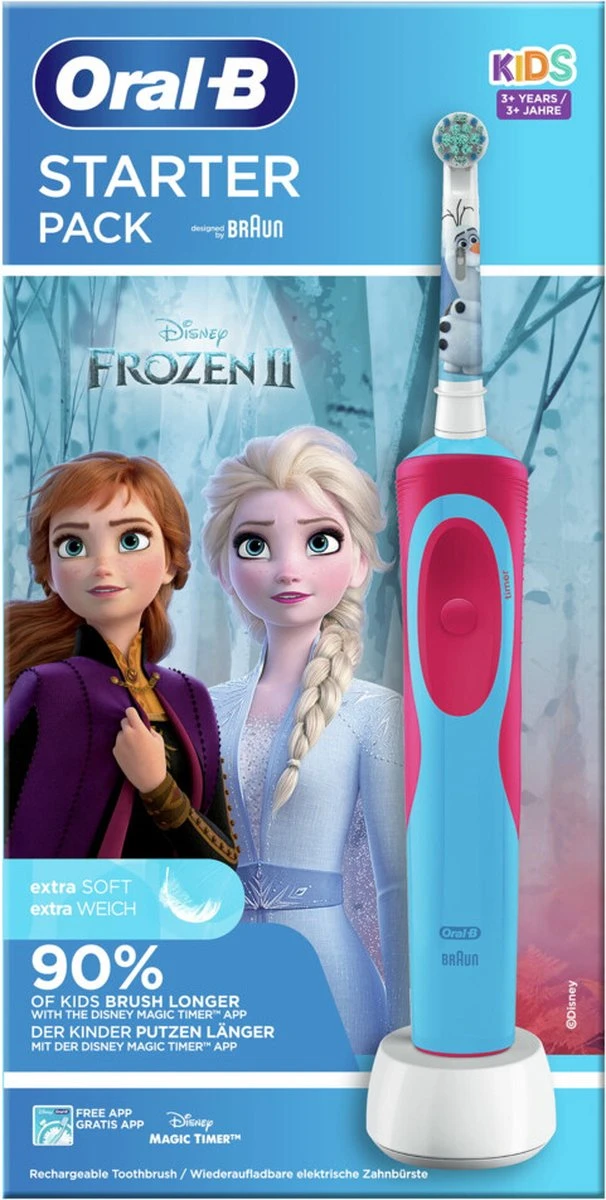 Oral B Oral-B Vitality Frozen - Elektrische Tandenborstel Voor Kinderen - 1 Handvat En 2 Opzetborstels 17 Oral B Oral-B Vitality Frozen - Elektrische Tandenborstel Voor Kinderen - 1 Handvat En 2 Opzetborstels - Afbeelding 15