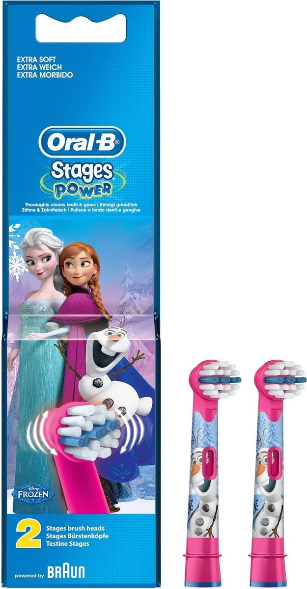 Oral B Oral-B Stages Power - Disney Frozen - Opzetborstels - 2 Stuks 8 Oral B Oral-B Stages Power - Disney Frozen - Opzetborstels - 2 Stuks - Afbeelding 6