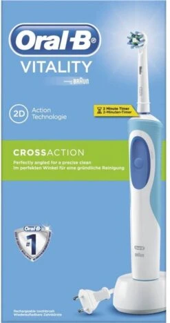 Oral B Oral-B Vitality CrossAction - Elektrische Tandenborstel - Blauw, Wit -Mondverzorgings Winkel 633x1200