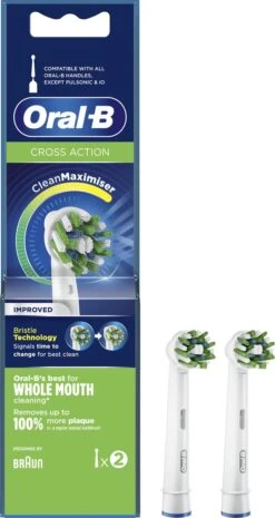 Oral B Oral-B CrossAction - Met CleanMaximiser-technologie - Opzetborstels - 2 Stuks 16 Oral B Oral-B CrossAction - Met CleanMaximiser-technologie - Opzetborstels - 2 Stuks -Mondverzorgings Winkel 637x1200 3