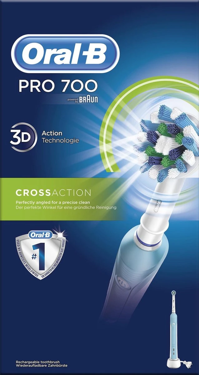 Oral B Pro 700 CrossAction - Elektrische Tandenborstel 14 Oral B Pro 700 CrossAction - Elektrische Tandenborstel - Afbeelding 12