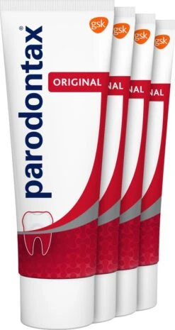 Parodontax Original - Tandpasta - Tegen Bloedend Tandvlees - 4x75 Ml -Mondverzorgings Winkel 638x1200 9