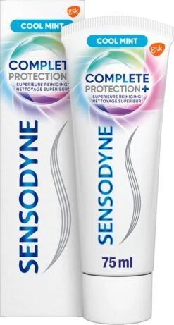 Sensodyne Complete Protection + Cool Mint Tandpasta 4x75 Ml -Mondverzorgings Winkel 643x1200 2