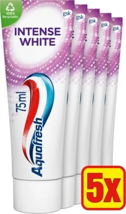 Aquafresh Intense White - Tandpasta - Voordeelverpakking - 5x75ml -Mondverzorgings Winkel 705x1200
