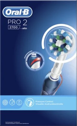 Oral B Oral-B Pro 2 2700 CrossAction - Elektrische Tandenborstel - Blauw, Wit 22 Oral B Oral-B Pro 2 2700 CrossAction - Elektrische Tandenborstel - Blauw, Wit -Mondverzorgings Winkel 734x1200 2