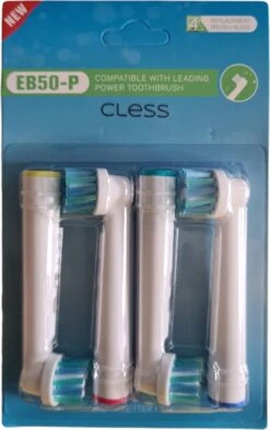 Cless® - Cross Action - 12 Stuks - Geschikt Voor Opzetborstel Oral-B Braun -Mondverzorgings Winkel 754x1200