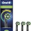 Oral B Oral-B CrossAction - Met CleanMaximiser-technologie - Opzetborstels - Zwart - 3 Stuks