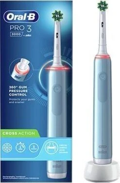 Oral B Oral-B Pro 3 - 3000 - Elektrische Tandenborstel - Ontworpen Door Braun - Blauw -Mondverzorgings Winkel 786x1200