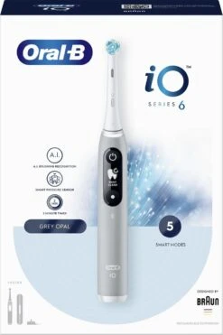 Oral B Oral-B IO - 6 - Opal Grey-Elektrische Tandenborstel Met Revolutionaire Magnetische Technologie Powered By Braun -Mondverzorgings Winkel 798x1200