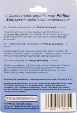 4 Opzetborstels Geschikt Voor Philips Sonicare 9 4 Opzetborstels Geschikt Voor Philips Sonicare -Mondverzorgings Winkel 811x1200 3
