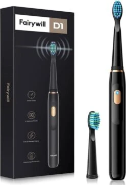 Fairywill D1 Elektrische Tandenborstel Set Met 2x Borstelopzetstuk