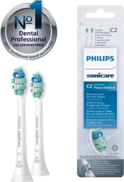Philips Sonicare C2 Optimal Plaque Defence HX9022/10 - Opzetborstels - 2 Stuks -Mondverzorgings Winkel 817x1200 3