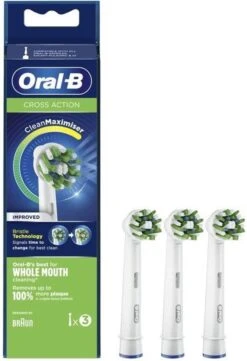 Oral B Oral-B CrossAction - Met CleanMaximiser-technologie - Opzetborstels - 3 Stuks -Mondverzorgings Winkel 821x1200 3