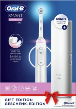 Oral B Oral-B Smart Sensitive - Elektrische Tandenborstel - Ontworpen Door Braun - 1 Handvat En 1 Opzetborstel -Mondverzorgings Winkel 837x1200