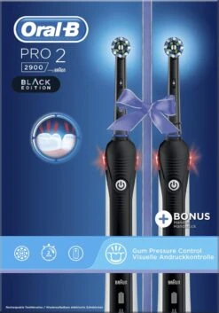 Oral B Oral_B Pro 2 - 2900 - Duoverpakking Elektrische Tandenborstel - Zwart -Mondverzorgings Winkel 839x1200