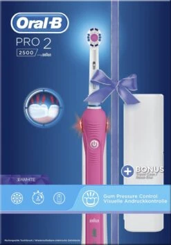 Oral B Oral-B PRO 2500 3D - Elektrische Tandenborstel - Roze -Mondverzorgings Winkel 839x1200 5