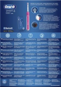 Oral B Oral-B Smart 4 4500 - Roze - Elektrische Tandenborstel 11 Oral B Oral-B Smart 4 4500 - Roze - Elektrische Tandenborstel -Mondverzorgings Winkel 842x1200