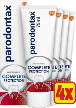 Parodontax Complete Protection Whitening - Tandpasta - Tegen Bloedend Tandvlees - 4x75 Ml -Mondverzorgings Winkel 846x1200