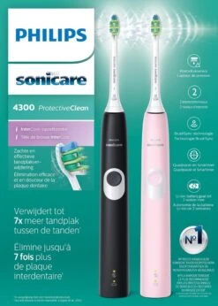 Philips Sonicare ProtectiveClean 4300 HX6800/35 - Elektrische Tandenborstel - Roze & Zwart