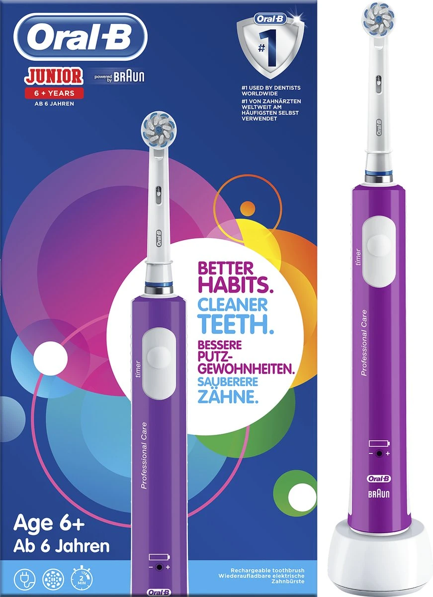 Oral B Oral-B Junior - Elektrische Tandenborstel - Paars 13 Oral B Oral-B Junior - Elektrische Tandenborstel - Paars - Afbeelding 11