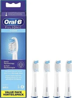 Oral B Oral-B Pulsonic SR32-4 - Opzetborstels - 4 Stuks - Wit -Mondverzorgings Winkel 887x1200
