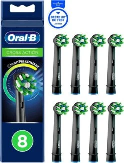 Oral B Oral-B CrossAction - Met CleanMaximiser-technologie - Opzetborstels - Zwart - 8 Stuks -Mondverzorgings Winkel 913x1200 1