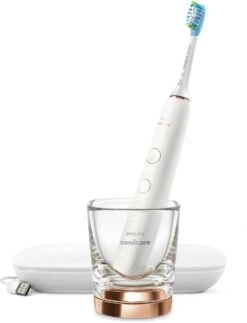 Philips Sonicare DiamondClean 9000 HX9911/94 - Luxe Elektrische Tandenborstel - Wit En Rosé Goud -Mondverzorgings Winkel 918x1200