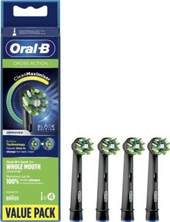 Oral B Oral-B CrossAction - Met CleanMaximiser-technologie - Opzetborstels - Zwart - 4stuks -Mondverzorgings Winkel 920x1200 2