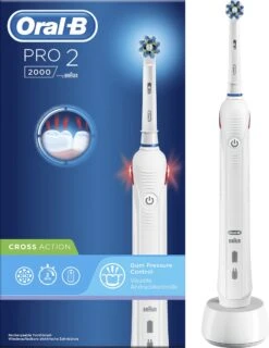 Oral B Oral-B Pro 2 2500 - Zwart - Elektrische Tandenborstel -Mondverzorgings Winkel 926x1200