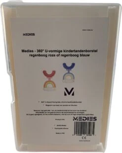 Medies - 360° U-vormige Kindertandenborstel Regenboog Roze | Baby Tandenborstel | Kindertandenborstel | Peuter Tandenborstel | U-vorm - Siliconen - Bpa Free - 2 Tot 7 Jaar -Mondverzorgings Winkel 958x1200 2